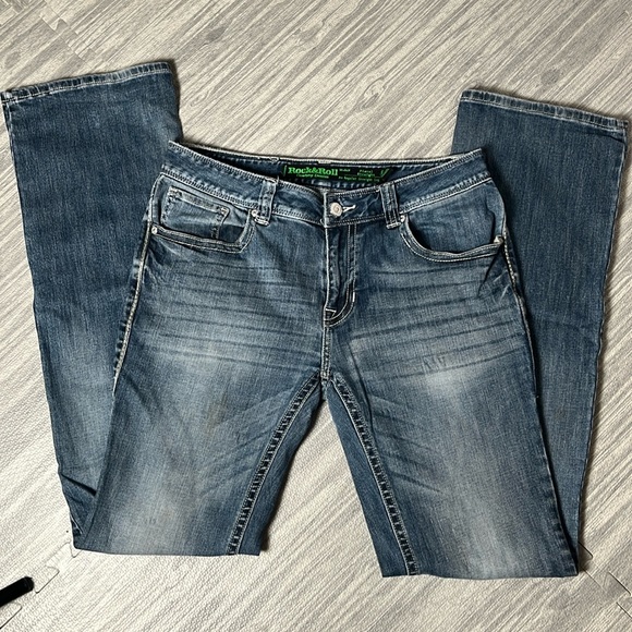 Rock & Roll Other - Rock & Roll Cowboy Denim Pistol Straight Leg 32X38